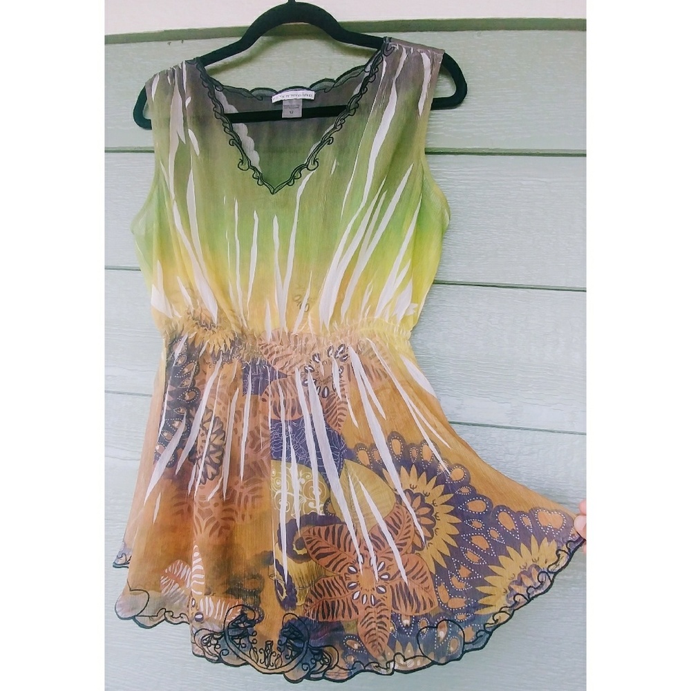 Peter Nygard Sheer Apocalypse Tunic